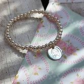 CIELITO G - pulsera personalizable medalla plata 13mm